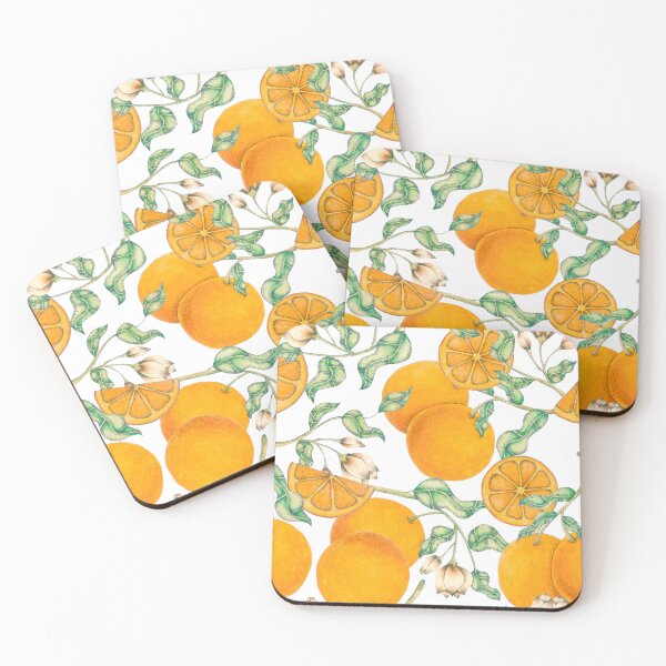 Item preview, Orange Fruit Tree Pattern Design designed and sold by antevasinart.