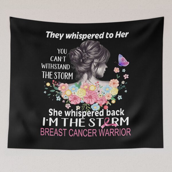Item preview, Breast Cancer Warrior I'm The Storm Breast Cancer Awareness designed and sold by Hatjar.
