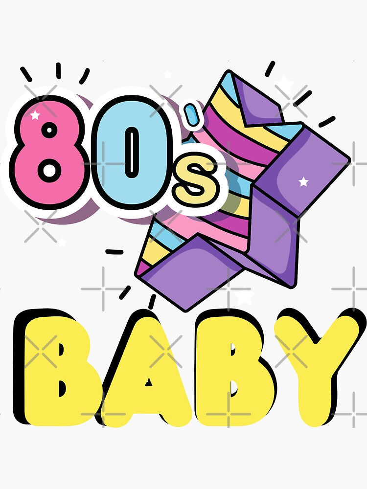 80s Baby Retro Hot Pink Neon Blue Eighties Fanny Pack 