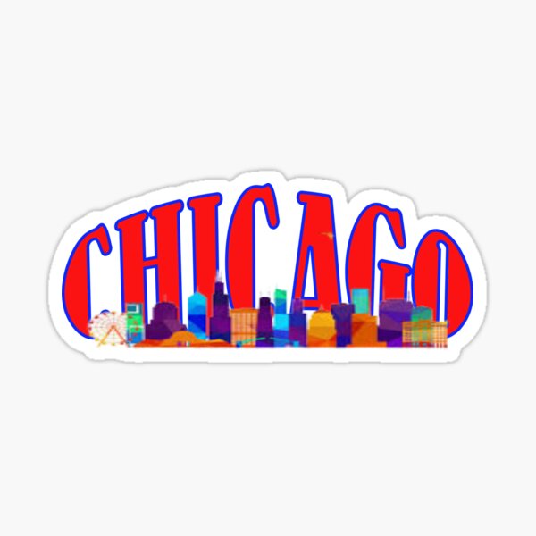 "CHICAGO CITY" Sticker for Sale by expert1 Redbubble