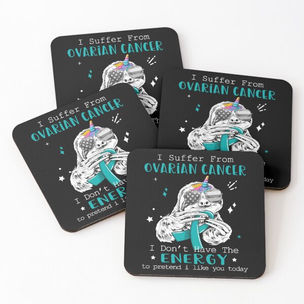 Item preview, Funny Sloth I Suffer From Ovarian Cancer designed and sold by Kohend.