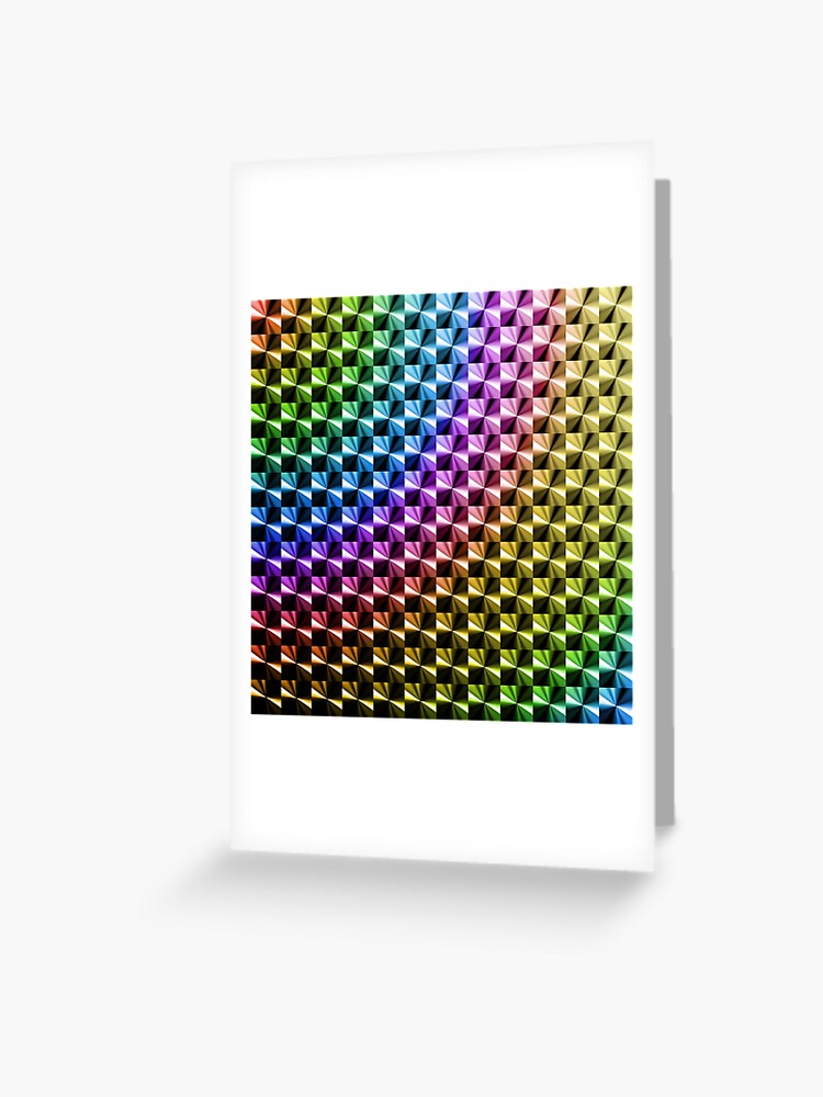 Holographic Prism Prizm Hologram Rainbow Refractor Mosaic Tile Holo"  Greeting Card for Sale by AlienPharaoh | Redbubble