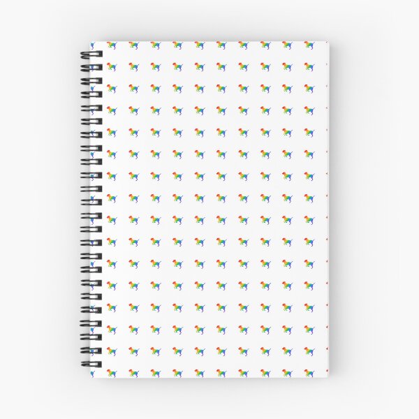 Item preview, Rainbow dog pattern sticker pack set of 9 dogs designed and sold by Inspirationmotivation.