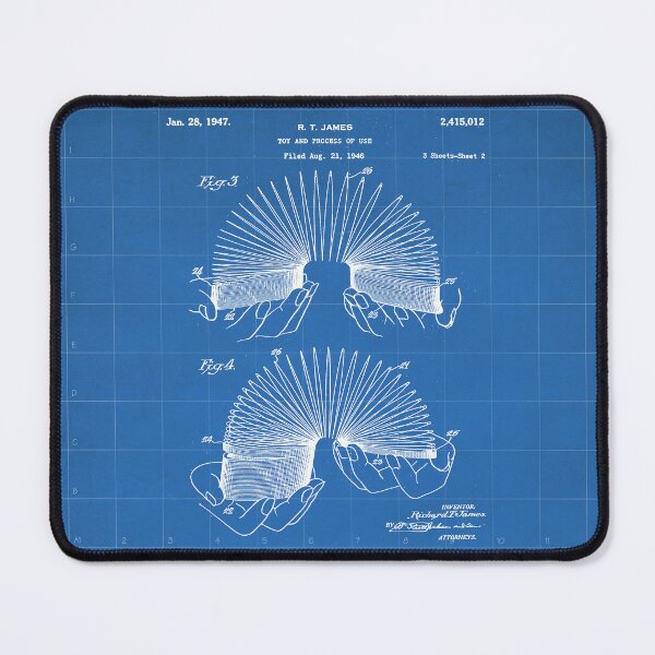 Item preview, Slinky Patent - Slinky Toy Art - Blueprint designed and sold by patentpress.