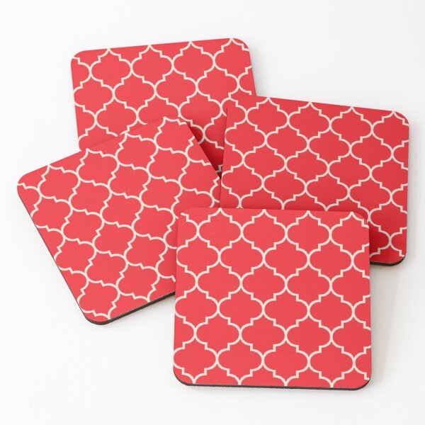 Item preview, PATTERN,QUATREFOIL,RED,WHITE designed and sold by artflare.