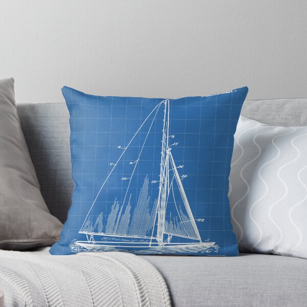 Item preview, Sailboat Patent - Yacht Art - Blueprint designed and sold by patentpress.