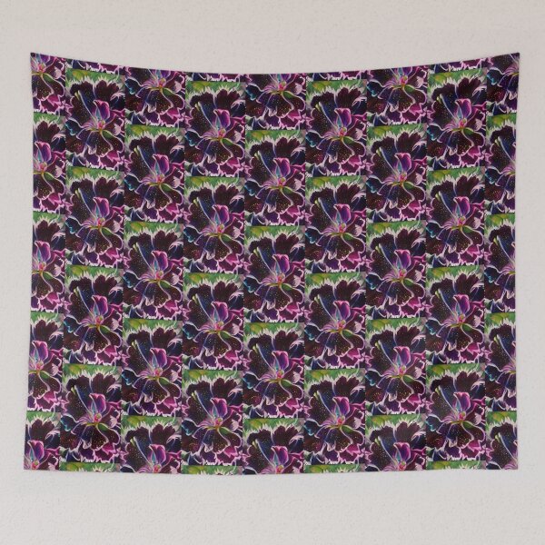 Item preview, A magnificent fluorescent colored space flower. designed and sold by oneclassyman.