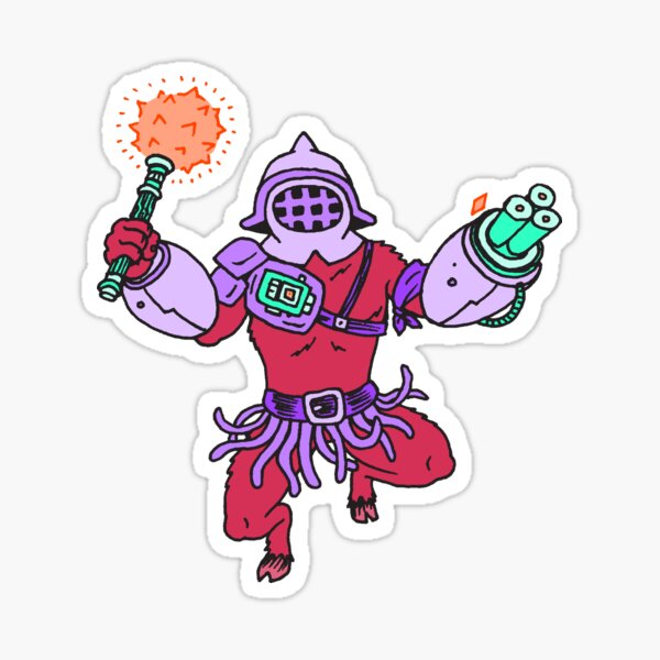 Space Gladiator Bisotaurotron Sticker