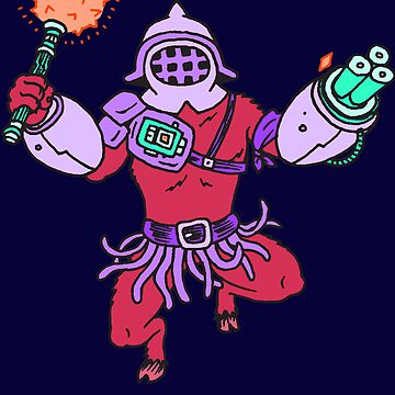 Artwork thumbnail, Space Gladiator Bisotaurotron by ZMSchuster
