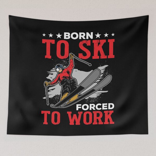 Item preview, Born To Ski Forced To Work Shirt, Skiing Shirt, Funny Skier Shirt, Gifts For Skier, Skiing Lover Shirt, Ski Shirt, Skiing Instructor Shirt designed and sold by aymob.