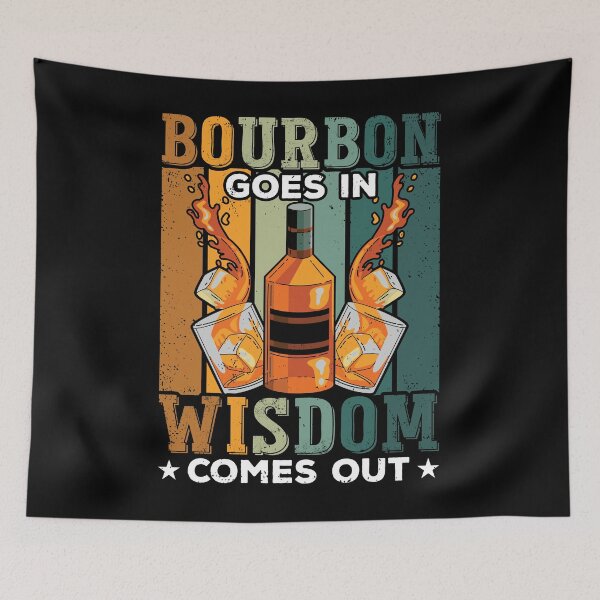 Item preview, Bourbon Goes In Wisdom Comes Out Shirt, Bourbon Shirt, Bourbon Lover, Bourbon Whiskey, Bourbon Bottle, Bourbon Gift, Bourbon Drinker Shirt designed and sold by aymob.