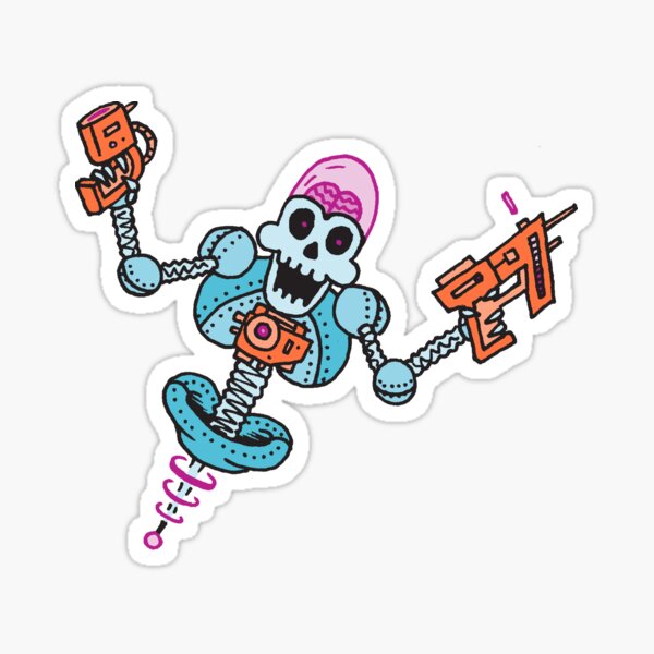 Space Gladiator PogoChamp 2000 Sticker