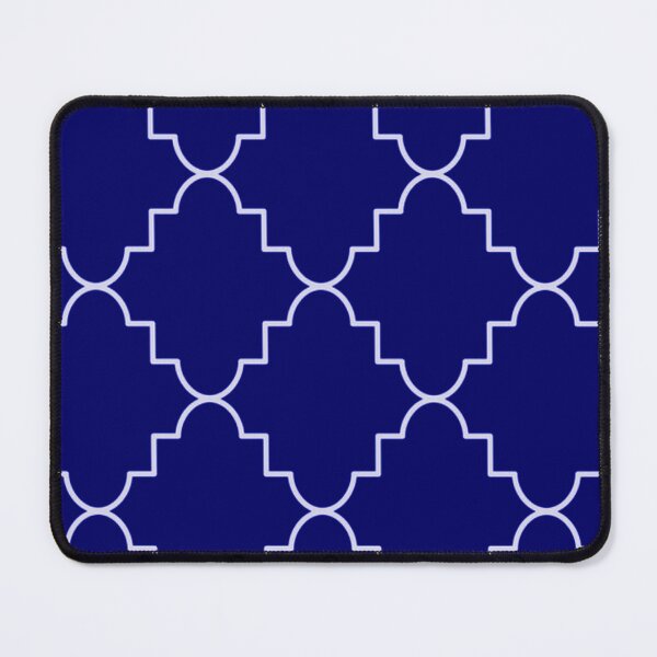 Item preview, PATTERN,QUATREFOIL,DARK,BLUE designed and sold by artflare.