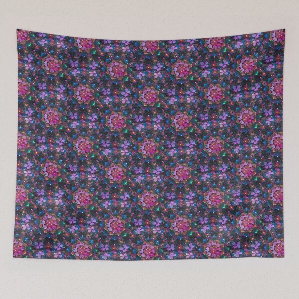 Item preview, Beautiful space mandala. Magnificent bright fluorescent colors and flowers Beautiful. nature and space. designed and sold by oneclassyman.