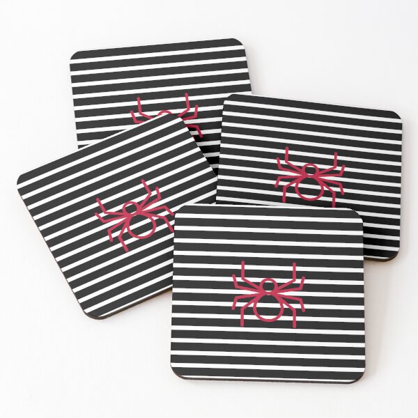 Item preview,  Halloween Black And White Stripes With Gray Spider designed and sold by BronikowskiART.