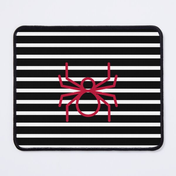 Item preview, Halloween Black And White Stripes With Gray Spider designed and sold by BronikowskiART.