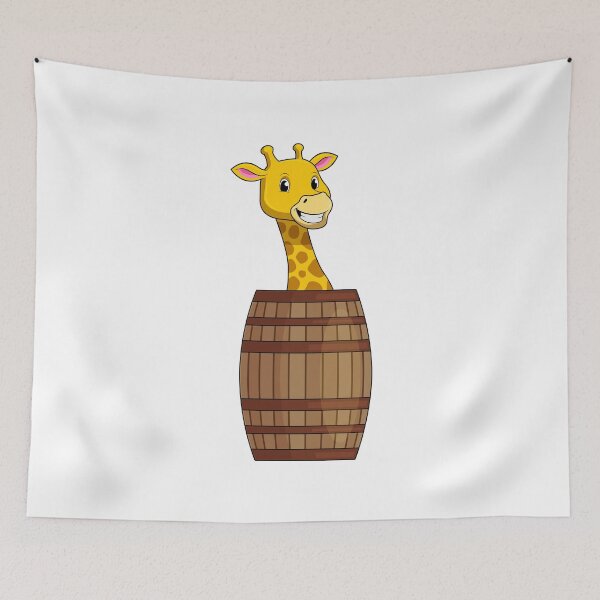 Artikelvorschau, Giraffe mit Fass entworfen und verkauft von Snabdesign84.