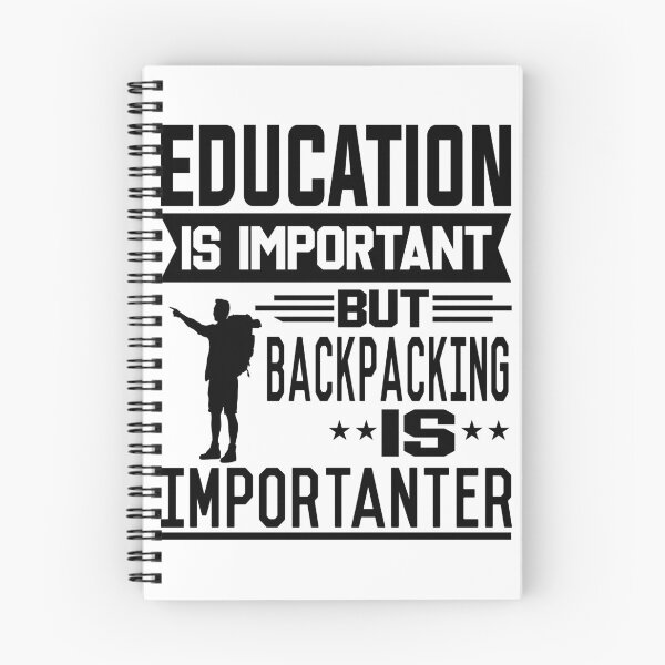 Item preview, La educación es importante, pero viajar con mochila es más importante designed and sold by printhappy4you.