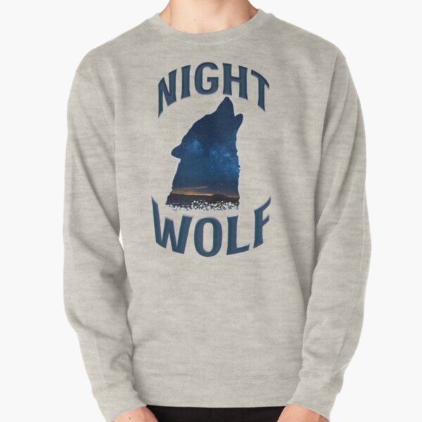 Night Wolf Howl Pullover Sweatshirt