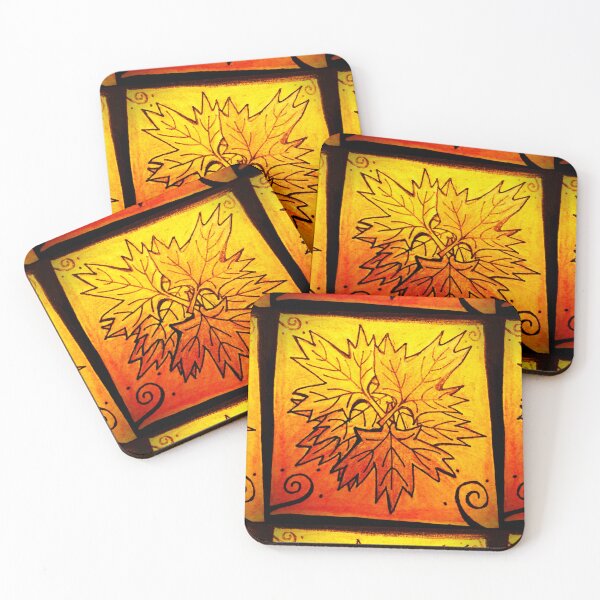 Item preview, Autumn Leaves, Maple Fall Glow, Halloween, October Warmth Designs designed and sold by Emma Boast.