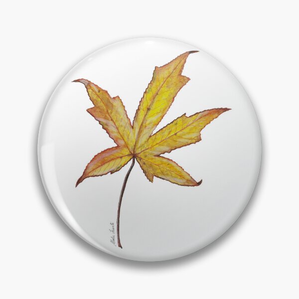 Item preview,  Illustration Liquidambar tree leaf in watercolor designed and sold by Malu-Iriarte.