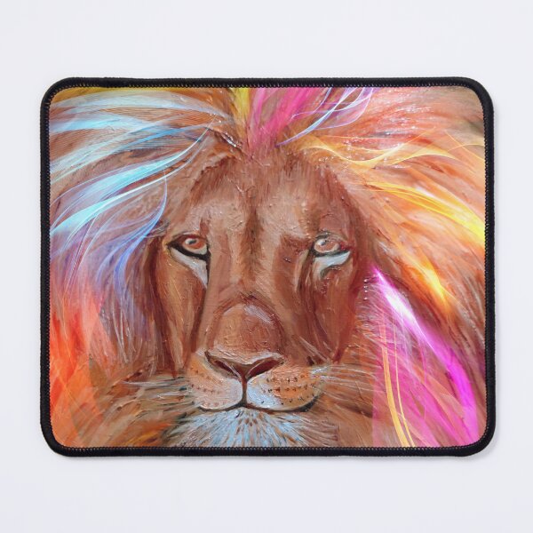 Item preview, pink lion designed and sold by Begoll Art.