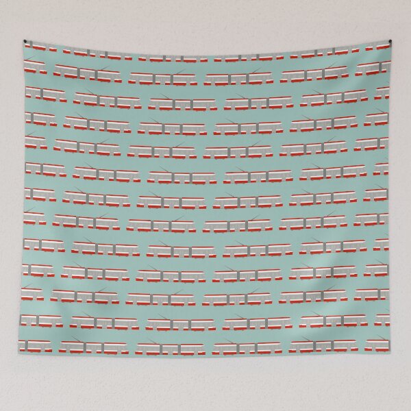Item preview, Toronto Streetcar Pattern designed and sold by illustrations by debs.