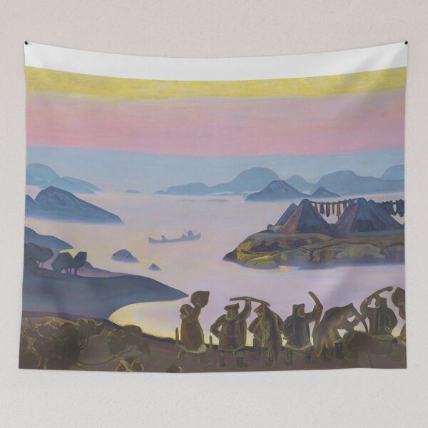 Item preview, Nicholas Roerich famous painting -The Call of the Sun by Nicholas Roerich,-Nicholas Roerich Himalayas designed and sold by TeeARTHY.