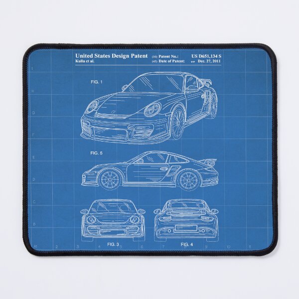 Item preview, Porsche 911 Patent - 911 Carrera Art - Blueprint designed and sold by patentpress.