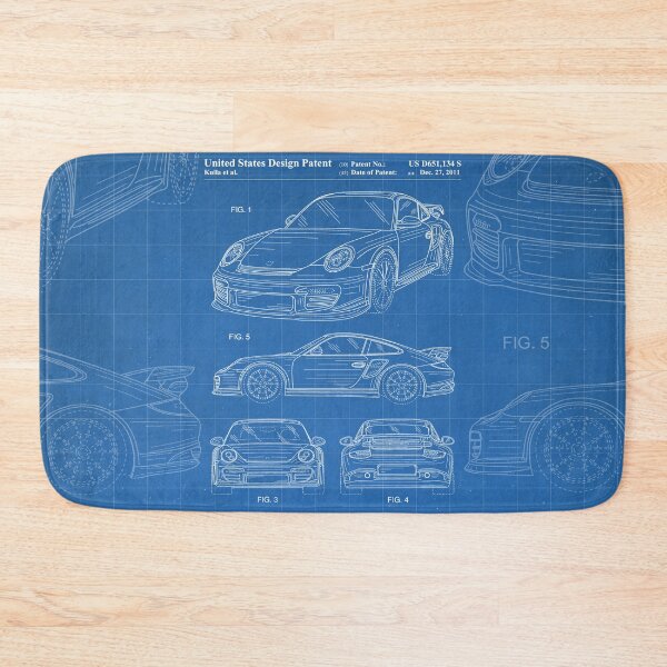 Item preview, Porsche 911 Patent - 911 Carrera Art - Blueprint designed and sold by patentpress.