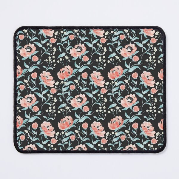 Item preview, Peonies and forget-me-not on dark background designed and sold by RoseMaryWP.