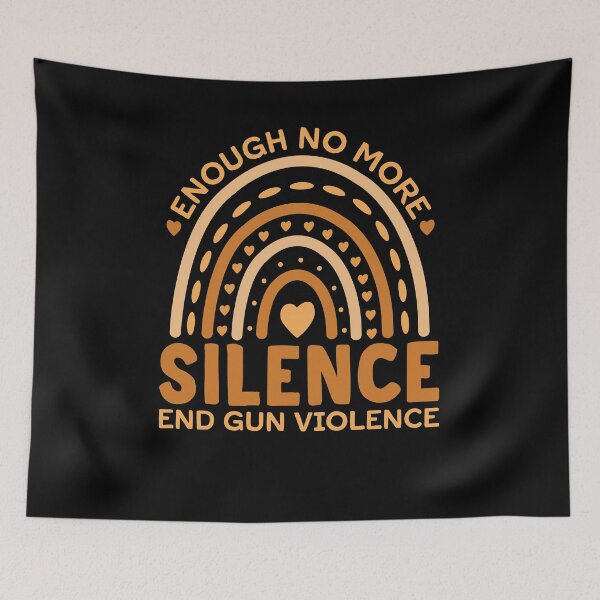 Item preview, Enough No More Silence End Gun Violence Shirt, No Gun Awareness Day Shirt, Wear Orange Ribbon Shirt, Gun Control Rally Shirt, Anti Gun Shirt designed and sold by aymob.