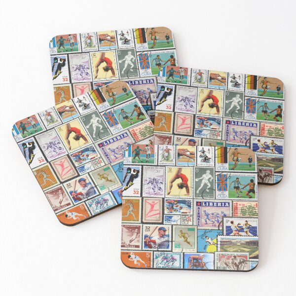 Item preview, Sport Stamp Collage  designed and sold by 2AGoodHome.