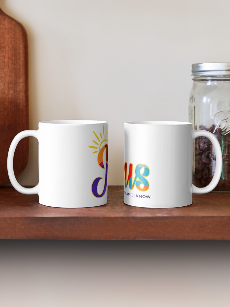 Thumbnail 2 of 6, Coffee Mug, Jesus The Sweetest Name I Know Design designed and sold by GODS4US.