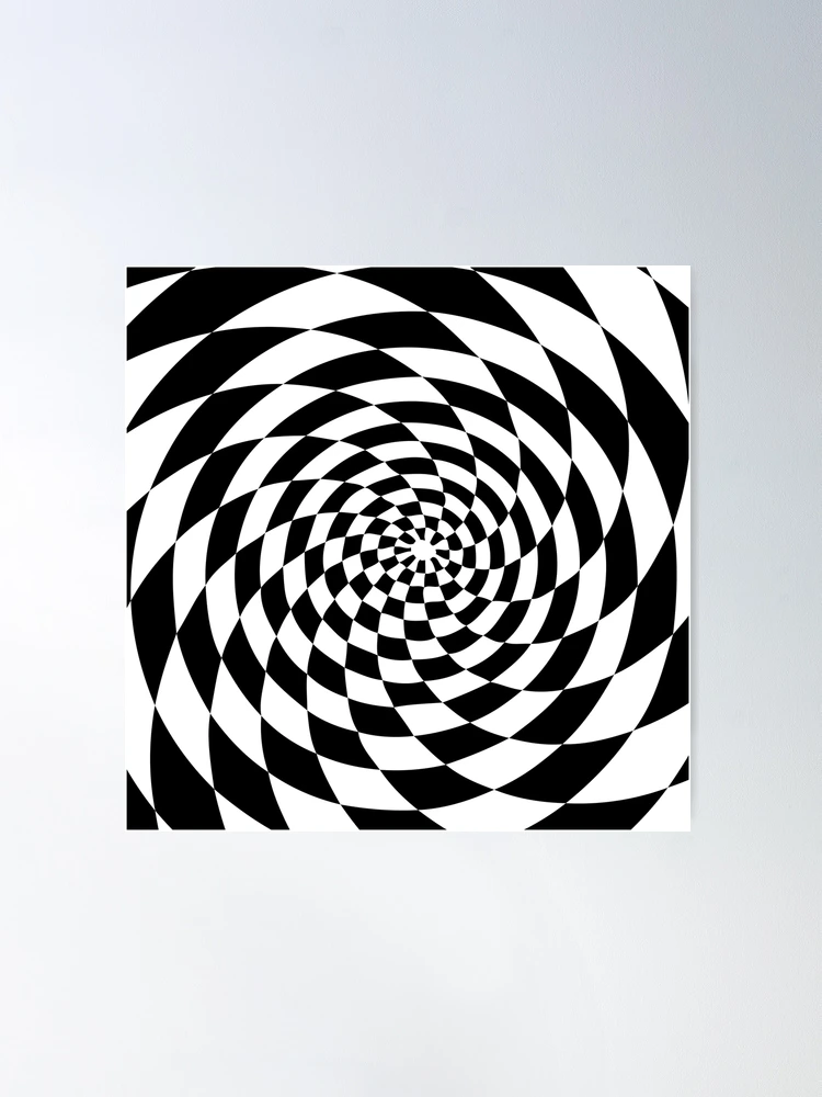 Optical Illusion Op Art Black and White