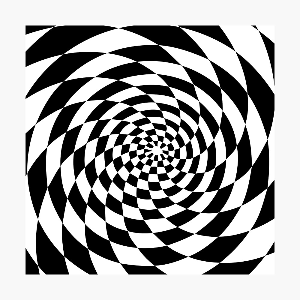 black and white op art