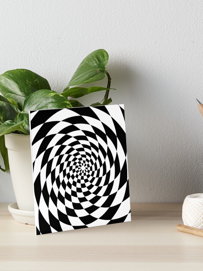 Optical Illusion Op Art Black and White