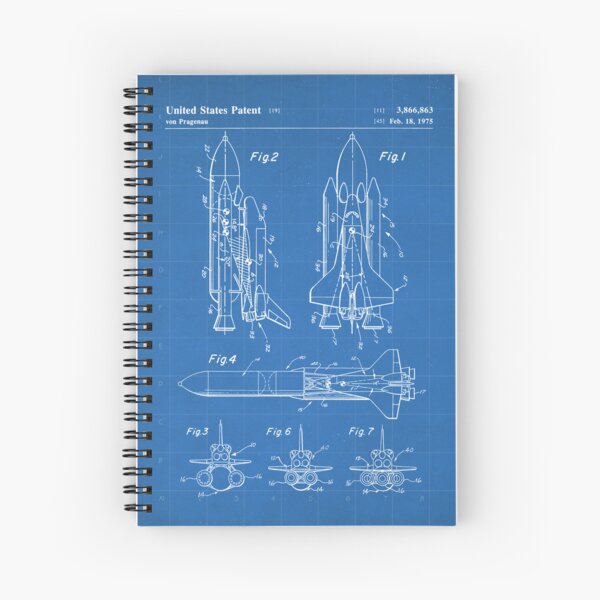 Item preview, Nasa Space Shuttle Patent - Nasa Shuttle Art - Blueprint designed and sold by patentpress.