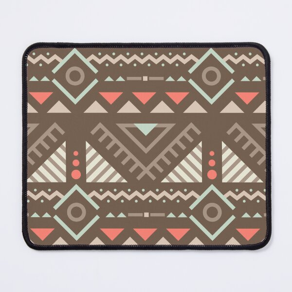 Item preview, Geometric Triangles Compilation in Rose Gold and Brown - Multicolor Boho Motif designed and sold by Yeldiz.