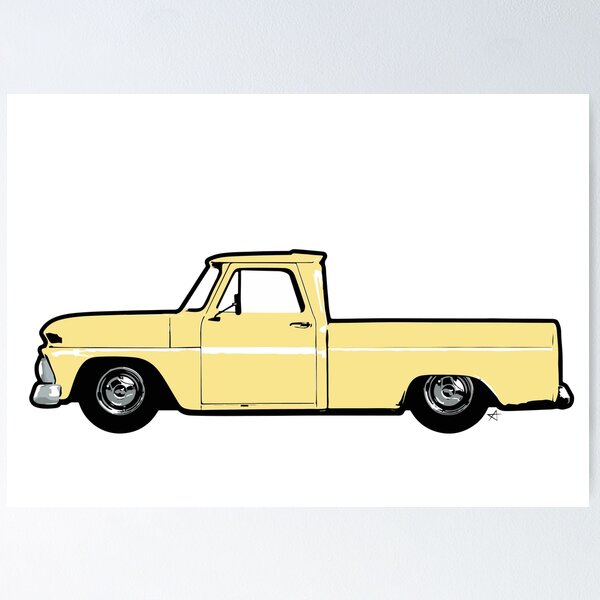 Item preview, Beige 60s C Truck designed and sold by MandyCarsArts.