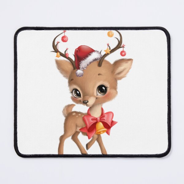 Item preview, Cute Christmas Deer with Ornaments designed and sold by silviaol.