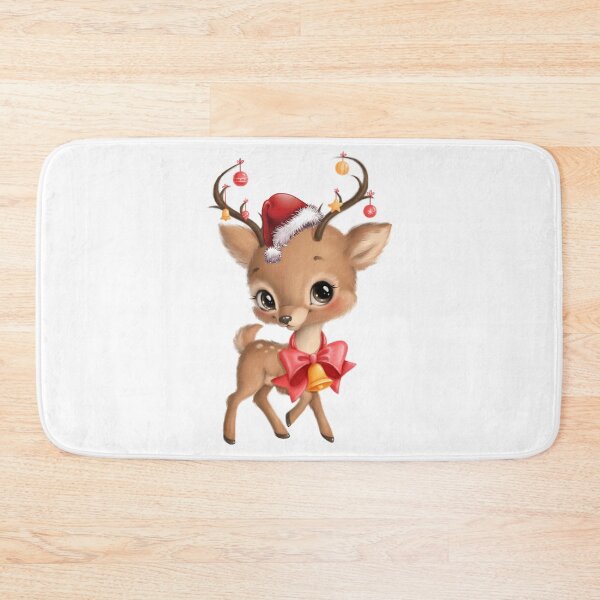 Item preview, Cute Christmas Deer with Ornaments designed and sold by silviaol.