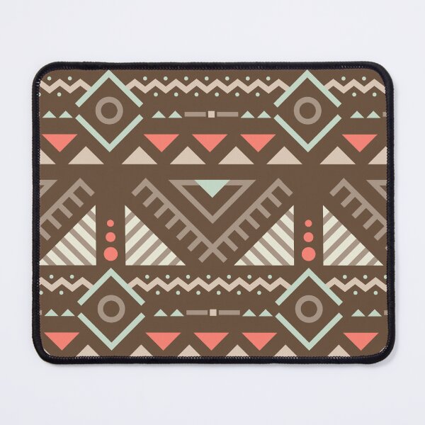 Item preview, Geometric Triangles Compilation in Rose Gold and Brown - Multicolor Boho Motif designed and sold by Yeldiz.