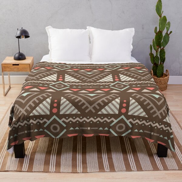 Item preview, Geometric Triangles Compilation in Rose Gold and Brown - Multicolor Boho Motif designed and sold by Yeldiz.
