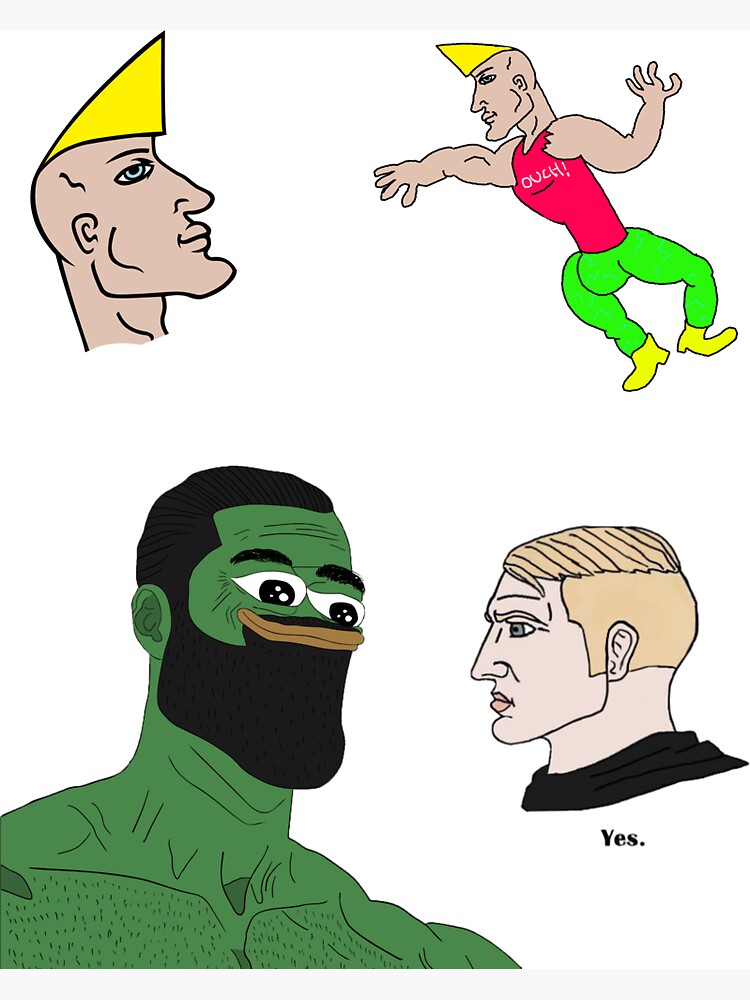 Giga chad, pepe chad set, chad meme. Magnet for Sale by T-Look