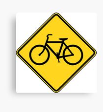 Bicycle Crossing Canvas Print