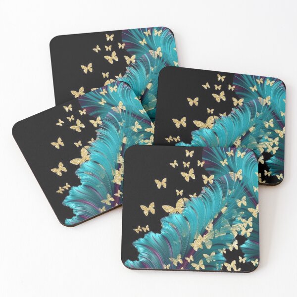 Item preview, Golden Butterflies and Feathers designed and sold by Rian Design Styles.