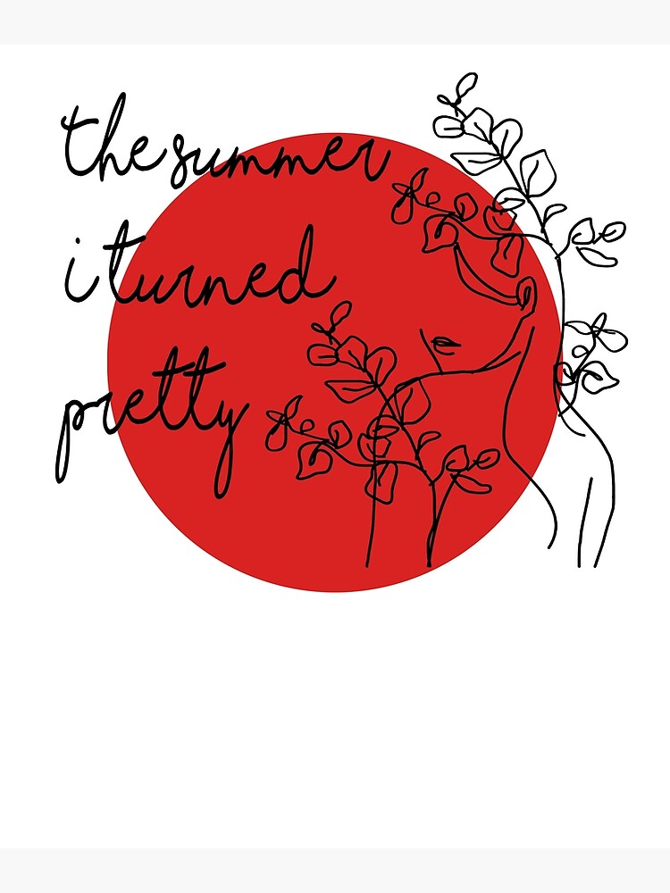 "The Summer I Turned Pretty, women one line drawing" Poster for Sale by