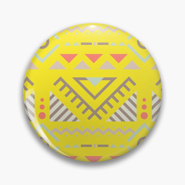 Item preview, Geometric Triangles Compilation in Rose Gold and Yellow - Multicolor Boho Motif designed and sold by Yeldiz.