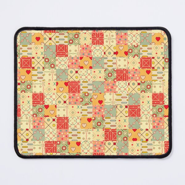 Aperçu de l'œuvre Modèle sans couture de patchwork à carreaux esthétiques créée et vendue par introvy.